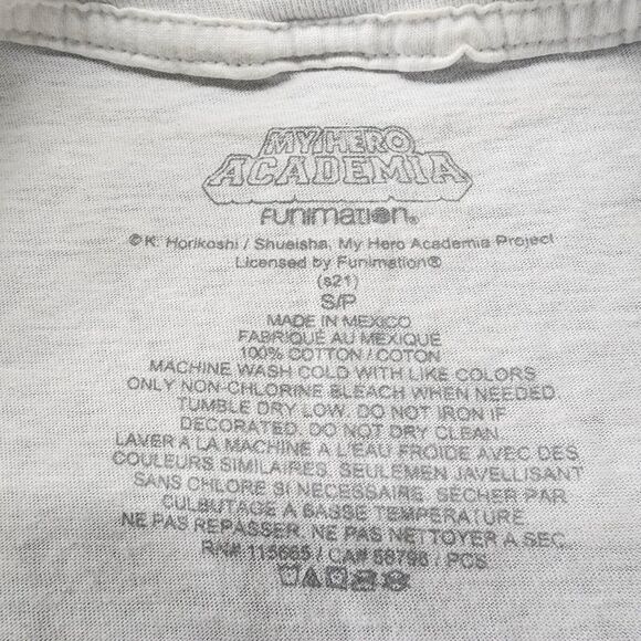 My Hero Academia Funimation Men's White Green Black Black T-Shirt Japan Size M - Picture 3 of 9